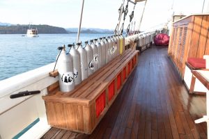 SY Emperor Raja Laut - Tauchdeck